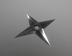 Shuriken Low-poly  3D model