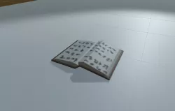 Simple book model Free low-poly  3D model
