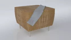 Simple Pouf Free 3D model