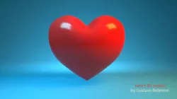Simple symbolic heart Free low-poly  3D model