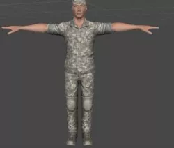 Soldier Free 3D model