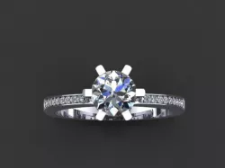 solitaire ring Free 3D model