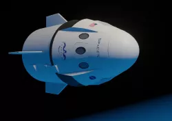 SpaceX Crew Dragon low poly Free 3D model