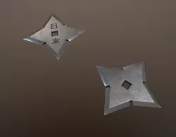 Square Shuriken Low-poly  3D model