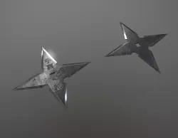 Star shuriken Low-poly  3D model