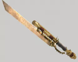 Steampunk Sword Free low-poly  3D model