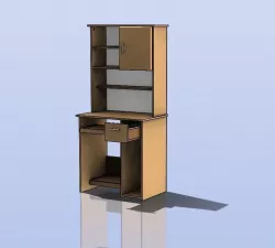 study desk Free 3D model