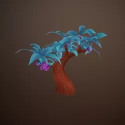 Stylized tree Free low-poly  3D model
