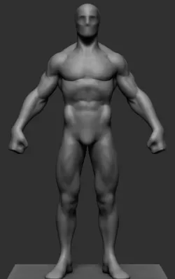 Superhero Body 3D model