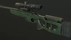 SV 98 sniper rifle Low-poly  3D model