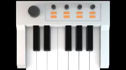 Synth keyboard Free 3D model
