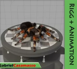 Tarantula Low-poly  3D model
