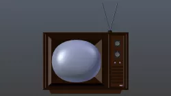 Television retro 1 3D model