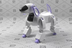 the robot dog Free 3D model