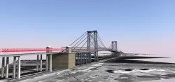 The Williamsburg Bridge Free low-poly  3D model