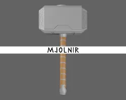 Thor Hammer Mjolnir Free 3D model