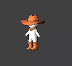Tiny Cowboy FREE Free low-poly  3D model