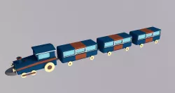 Tool train Free 3D model