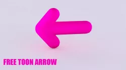 TOON Arrow Free 3D model