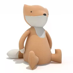 Toy fox Free 3D model