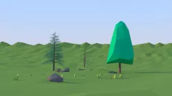 tree Red pine Low Poly Free low-poly  3D model