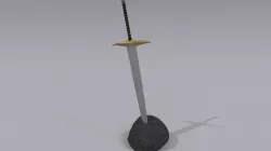 Two-handed sword  Free 3D model