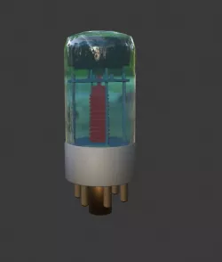 Vacuum Tube Free low-poly  3D model