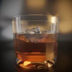 Whisky Plain Glass Free 3D model