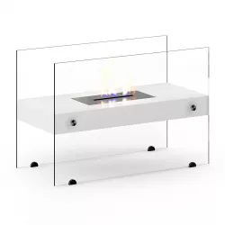 White Gas Fireplace 3D model