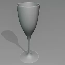 Wine Glass Plain Free 3D model