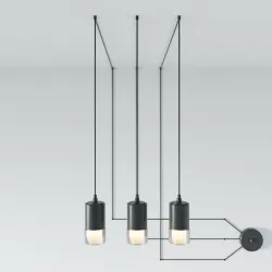WIREFLOW FREEFORM 0363 LED SUSPENSION LAMP  3D model