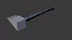 woodcutting axe low poly Free low-poly  3D model