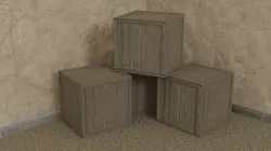 Wooden Crate Free low-poly  3D model
