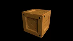 Wooden Crate Free low-poly  3D model