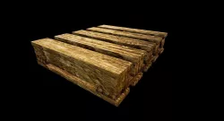 Wooden pallet low poly Free 3D model