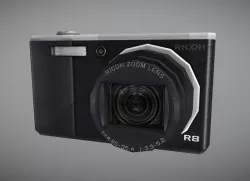 Worn Ricoh R8 Camera Low-poly  3D model