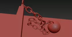 Wrecking Ball Breaking Chain  Free 3D model