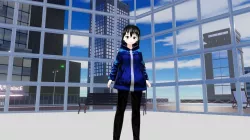 Yuna vrc avatar Free low-poly  3D model