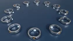 Zodiac rings set Low-poly  3D model