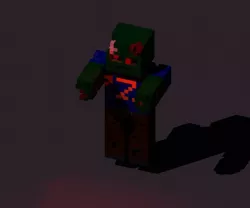 Zombie voxel model Free 3D model