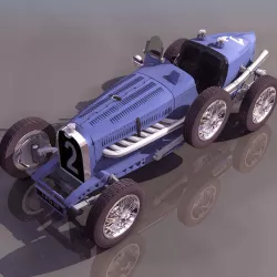 1933 Bugatti Type 59 Free 3D model