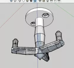 3-armed hanger 3D print model