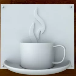 3d printable Coffee sign STL OBJ 3D print model