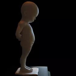 3d printable sculpture Punished STL OBJ 3D print model