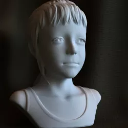 3d printable sculpture Sarah STL OBJ 3D print model