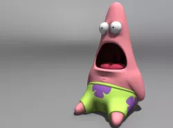 3D Printable - Surprised Patrick 3D print model
