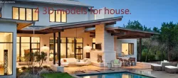 4 3d models for house Free low-poly  3D model