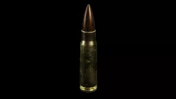 7 62 x 39 Brass Case Bullet Free 3D model