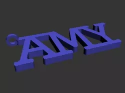 AMY keyring  printable 3D print model