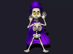 And Then A Skeleton Popped Out Keychain 3D print model